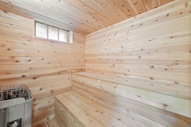 2420 Piedmont Ave, Duluth, MN 55811 - sauna with wooden walls and wood ceiling
