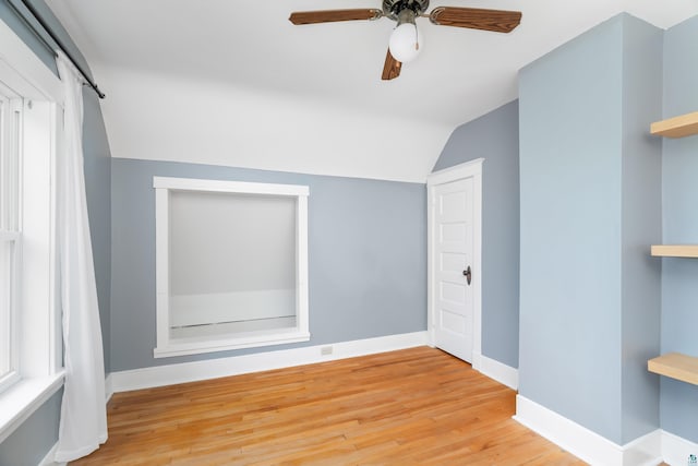 41 Cato Ave, Duluth, MN 55808 - bonus room featuring lofted ceiling, a ceiling fan, and wood finished floors