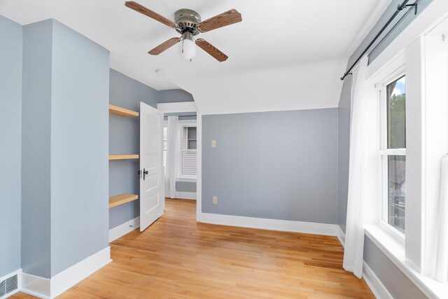 41 Cato Ave, Duluth, MN 55808 - spare room with light wood-type flooring and ceiling fan