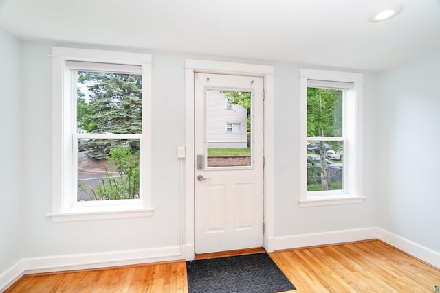 41 Cato Ave, Duluth, MN 55808 - doorway featuring healthy amount of natural light and light wood finished floors