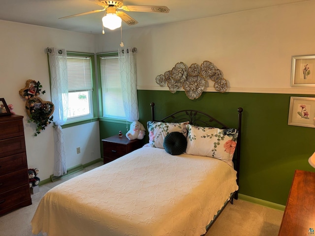 1264 92nd Ave W, Duluth, MN 55808 - carpeted bedroom with baseboards and a ceiling fan
