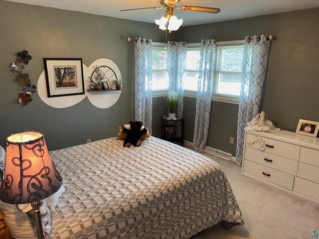 1264 92nd Ave W, Duluth, MN 55808 - bedroom featuring light carpet and a ceiling fan