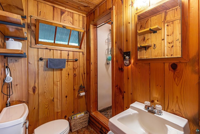 14575 Jackpine Trl, Ely, MN 55731 - bathroom featuring wood walls