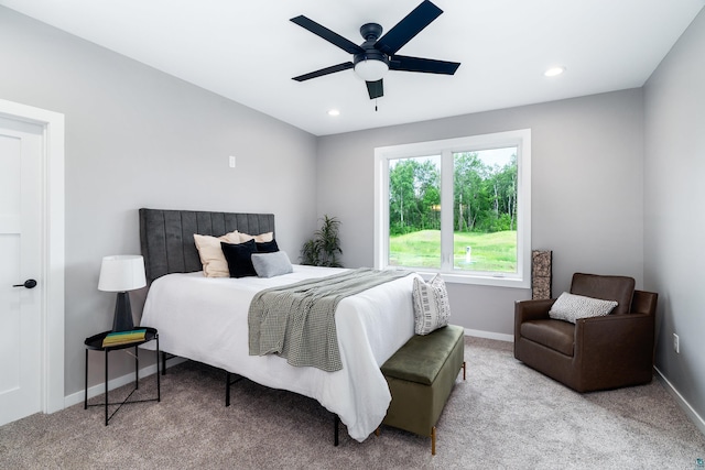 5122 Hermantown Rd Unit 5122, Hermantown, MN 55810 - bedroom with carpet, recessed lighting, and ceiling fan