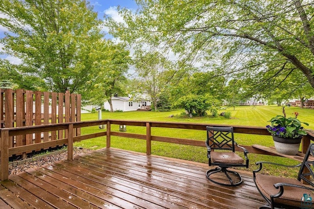 137 Madison Ave Unit 137, Duluth, MN 55811 - wooden deck featuring a yard