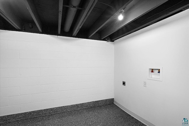 4414 Midway Rd, Hermantown, MN 55811 - washroom with electric dryer hookup and washer hookup