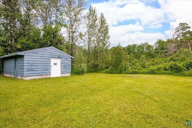 4414 Midway Rd, Hermantown, MN 55811 - view of green lawn featuring a storage unit