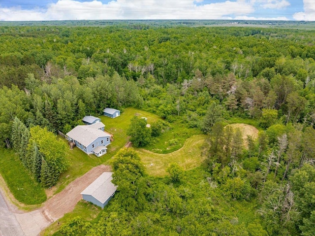 4414 Midway Rd, Hermantown, MN 55811 - view from above of property with a heavily wooded area