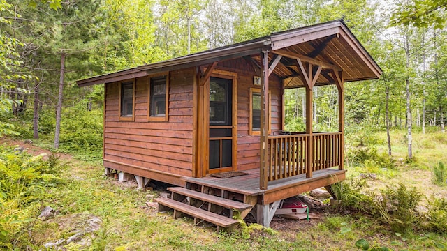 3206 Shady Rst, Ely, MN 55731 - view of outbuilding featuring a forest view