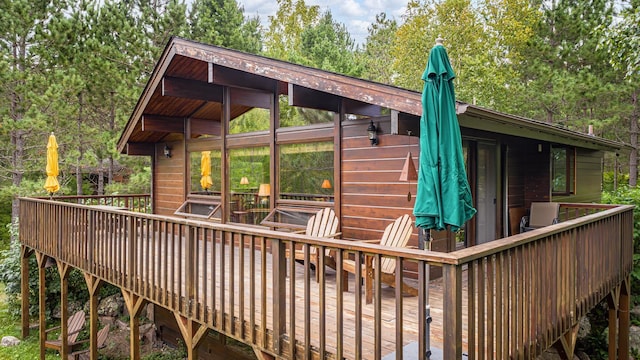 3206 Shady Rst, Ely, MN 55731 - view of wooden deck