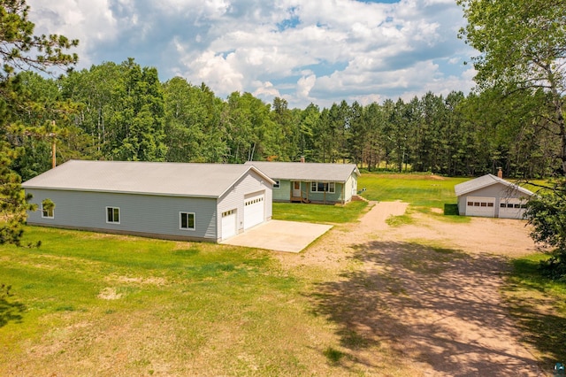 8702 Sock Lake Rd, Babbitt, MN 55706 - aerial view of property and surrounding area featuring a forest