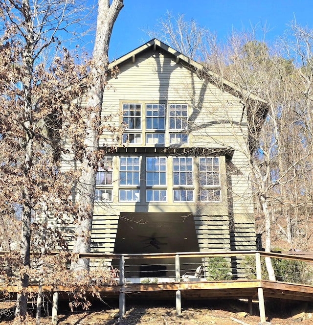 view of rear view of property