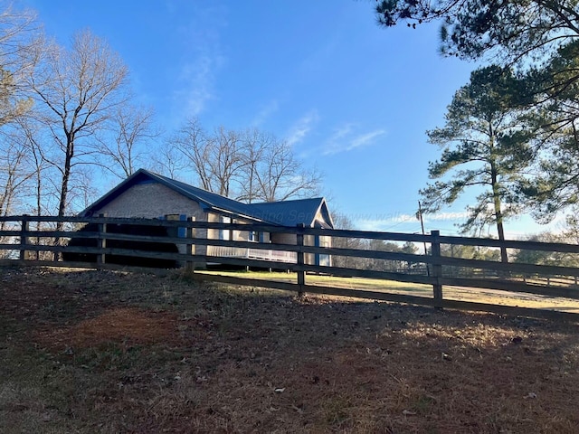 exterior space featuring fence