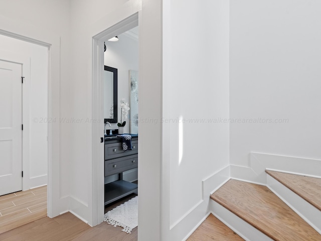 interior space featuring hardwood / wood-style floors