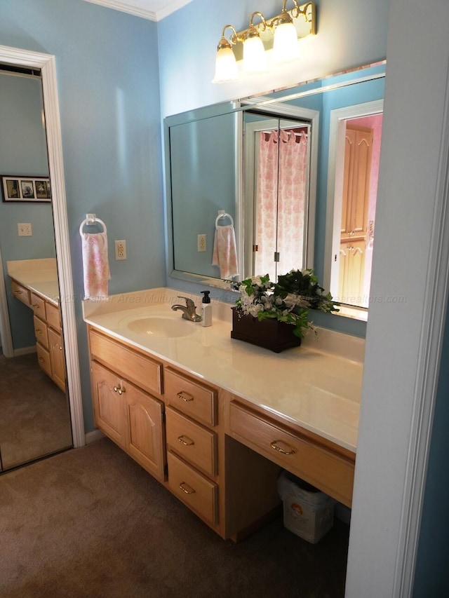 bathroom with vanity