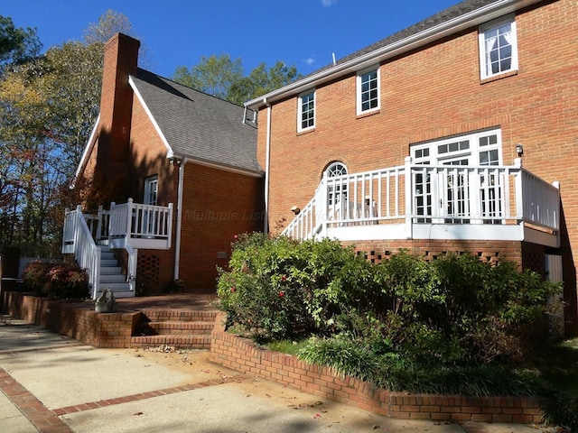 view of back of property