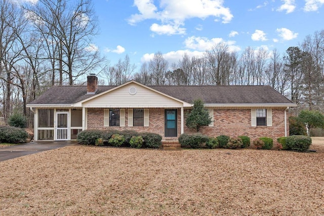 view of ranch-style home