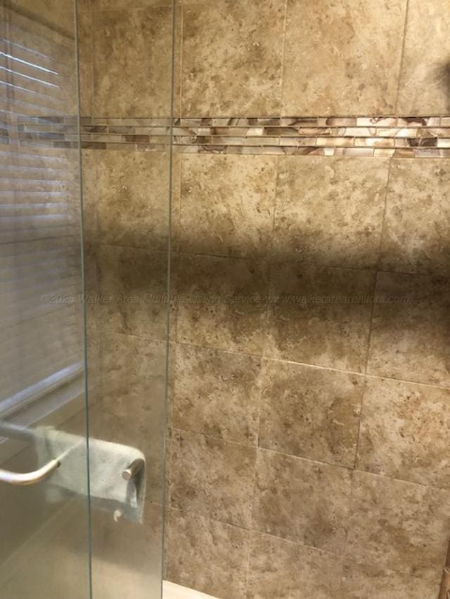 room details with a stall shower