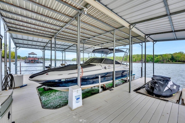 187 S Pointe Dr, Arley, AL 35541 - dock with boat lift and a water view