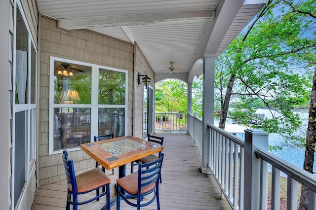 187 S Pointe Dr, Arley, AL 35541 - view of wooden deck