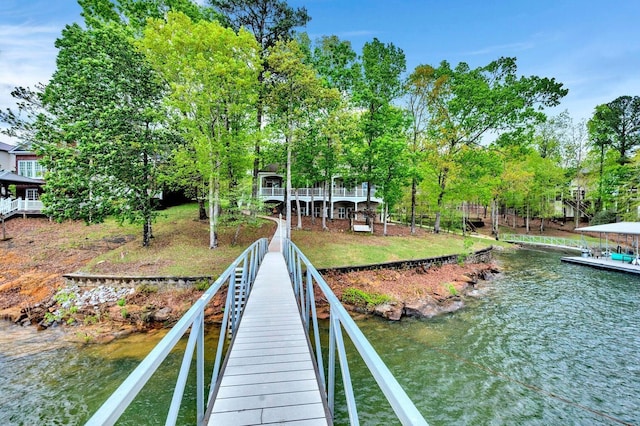 187 S Pointe Dr, Arley, AL 35541 - dock area featuring a water view