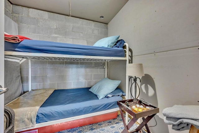 187 S Pointe Dr, Arley, AL 35541 - bedroom featuring concrete block wall