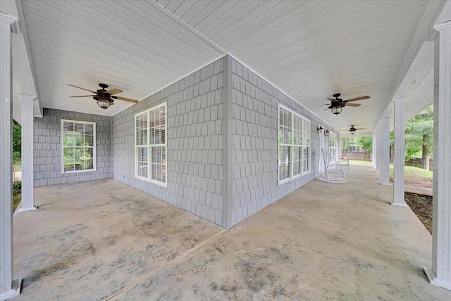 526 Boat Launch Rd, Quinton, AL 35130 - view of patio / terrace featuring a ceiling fan