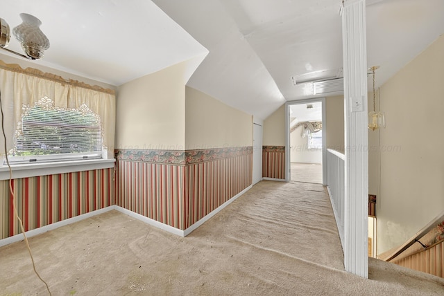 3209 Elm St, Adamsville, AL 35005 - corridor with carpet and lofted ceiling