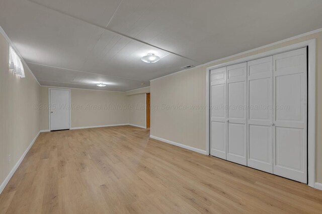 60 County Road 304, Cullman, AL 35057 - finished below grade area featuring light wood-type flooring and crown molding