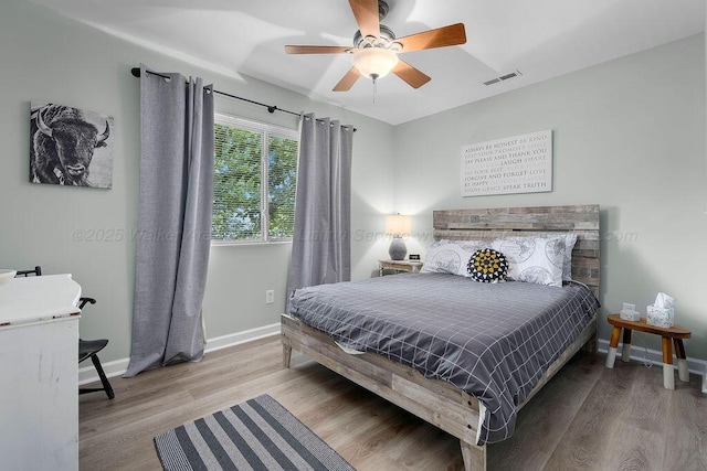 75 County Rd 881, Crane Hill, AL 35053 - bedroom with wood finished floors and ceiling fan