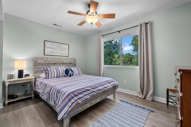 75 County Rd 881, Crane Hill, AL 35053 - bedroom with wood finished floors and ceiling fan