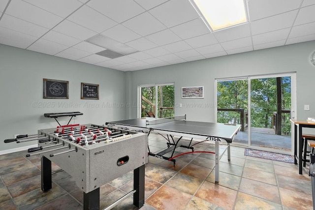75 County Rd 881, Crane Hill, AL 35053 - game room with a drop ceiling