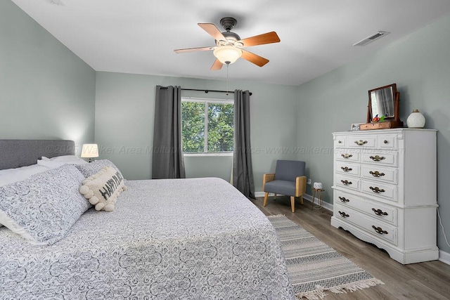 75 County Rd 881, Crane Hill, AL 35053 - bedroom featuring wood finished floors and ceiling fan