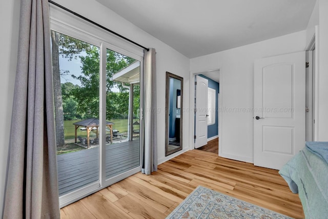 242 County Rd 307, Cullman, AL 35057 - bedroom with access to outside, multiple windows, light wood finished floors, and baseboards