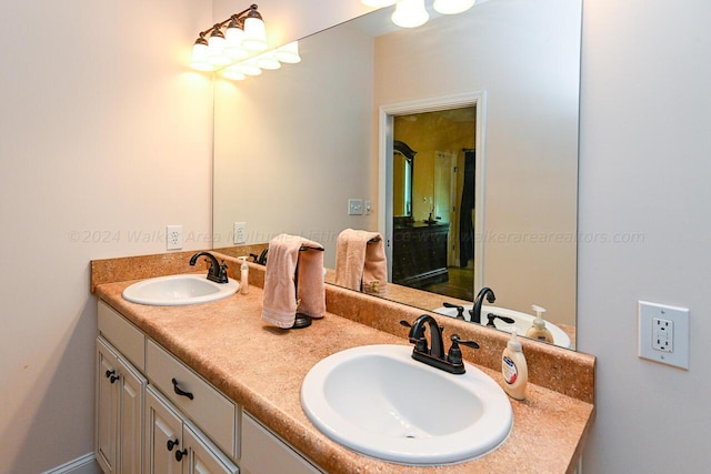 1528 Sipsey Rd, Double Springs, AL 35553 - full bathroom with double vanity and a sink