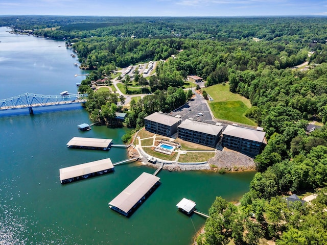 9661 Curry Hwy, Jasper, AL 35503 - bird's eye view of a forest and a large body of water