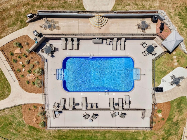 9661 Curry Hwy, Jasper, AL 35503 - view from above of property with a pool area