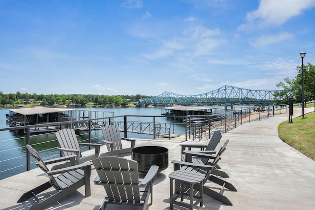 9661 Curry Hwy, Jasper, AL 35503 - view of patio featuring a water view