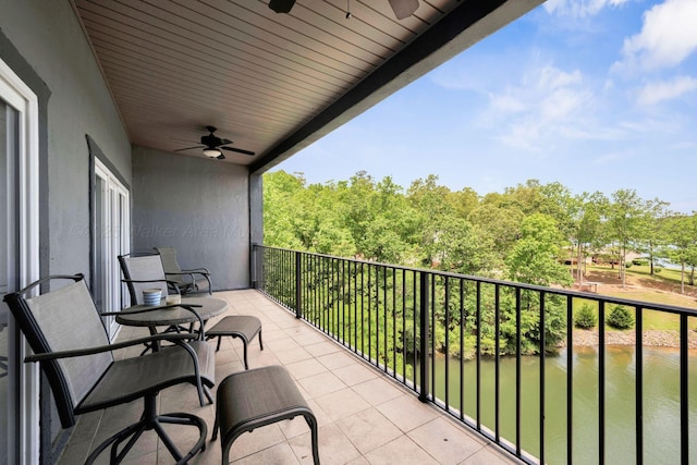 9661 Curry Hwy, Jasper, AL 35503 - balcony featuring a ceiling fan