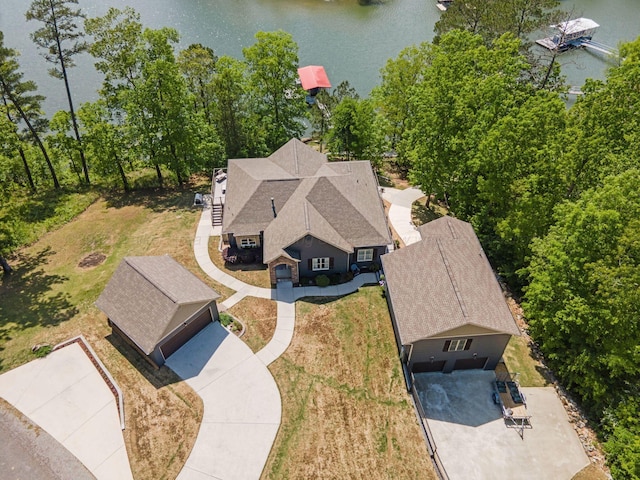 662 Sipsey Pike, Double Springs, AL 35553 - aerial view of property and surrounding area featuring a nearby body of water