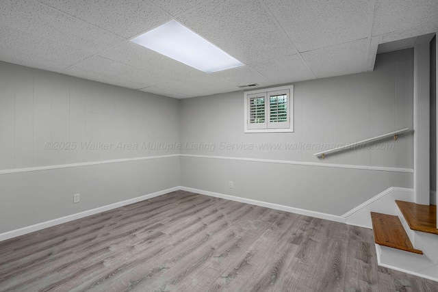 505 3rd Ave, Jasper, AL 35501 - basement featuring wood finished floors and a paneled ceiling