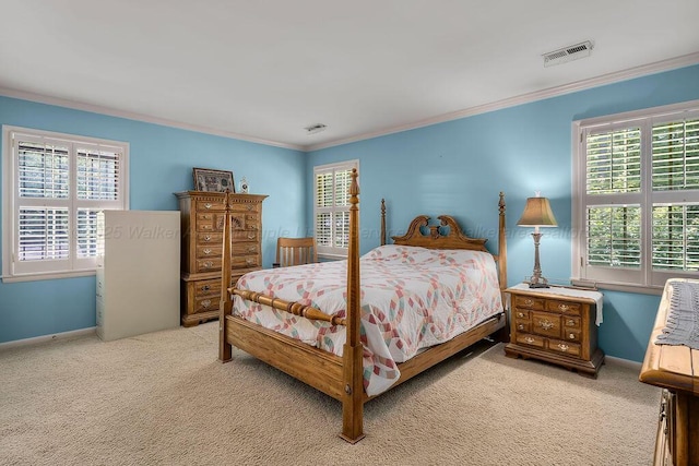505 3rd Ave, Jasper, AL 35501 - bedroom featuring carpet floors, multiple windows, and ornamental molding
