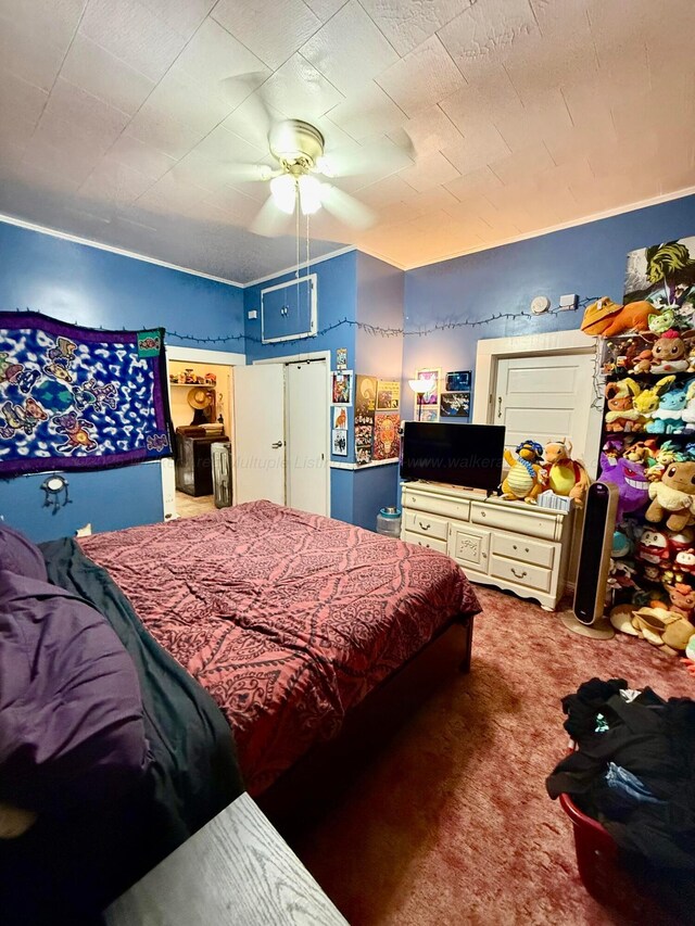 1902 Williams St, Jasper, AL 35501 - carpeted bedroom with ceiling fan