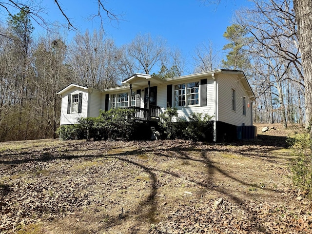 view of front of house with covered porch