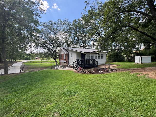8502 Old Bagley Rd, Dora, AL 35062 - view of yard featuring a storage unit