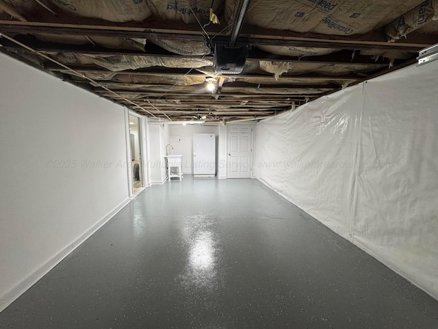 8502 Old Bagley Rd, Dora, AL 35062 - unfinished below grade area featuring baseboards