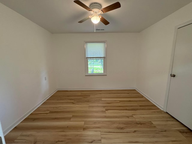8502 Old Bagley Rd, Dora, AL 35062 - spare room with ceiling fan and light wood-style floors