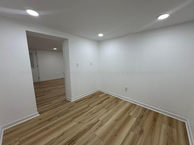 8502 Old Bagley Rd, Dora, AL 35062 - empty room with light wood finished floors and recessed lighting