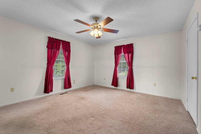 1768 Pineywoods Sipsey Rd, Jasper, AL 35504 - unfurnished room with carpet floors, ceiling fan, and a textured ceiling