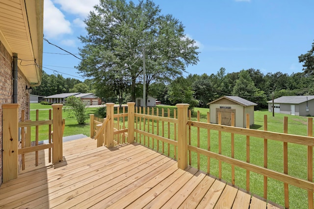 1768 Pineywoods Sipsey Rd, Jasper, AL 35504 - deck with a storage shed and a yard